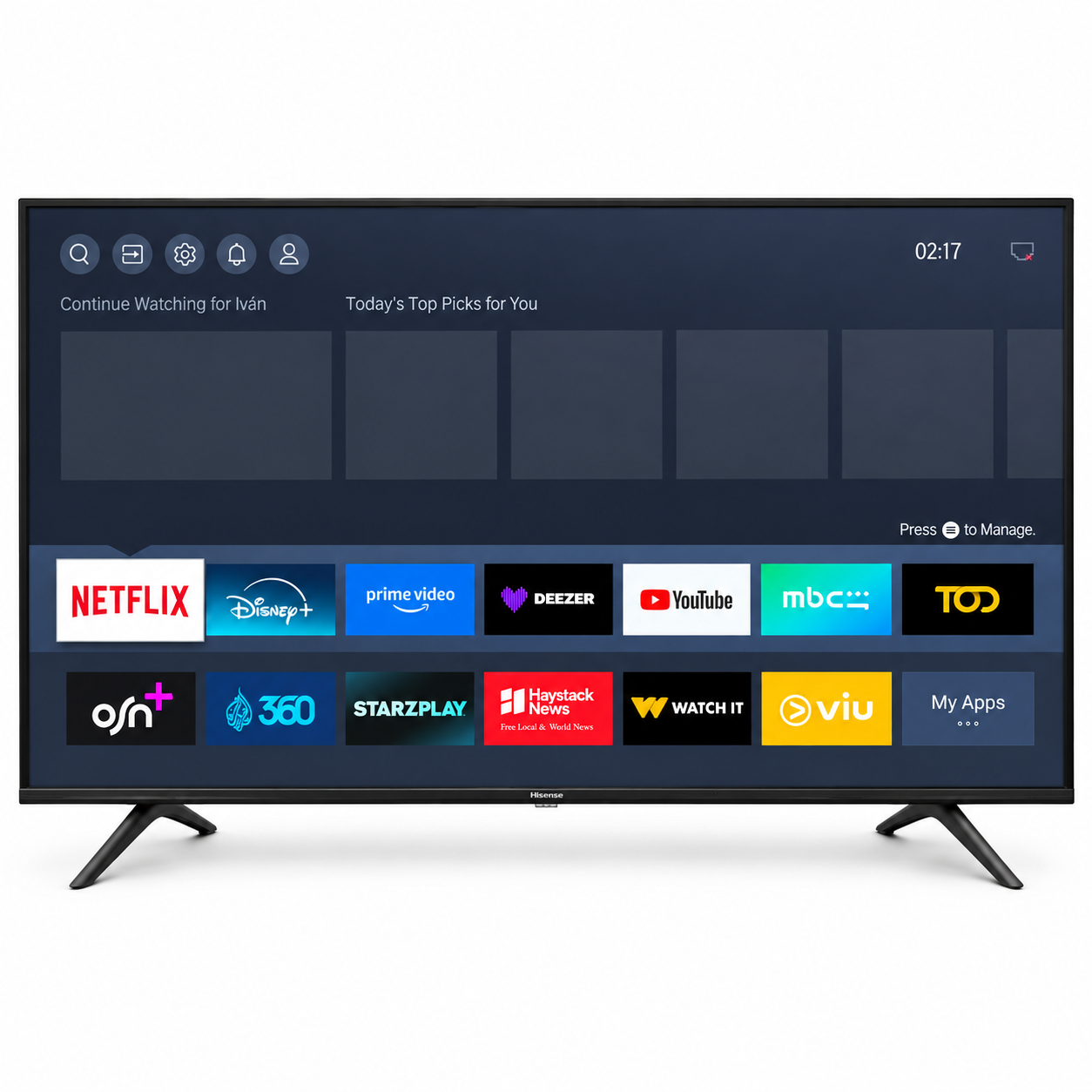Hisense 55A61G 55-Inch 4K UHD Smart TV with Remote – Black