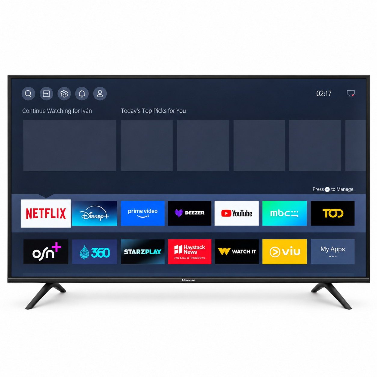 Hisense 55A61G 55-Inch 4K UHD Smart TV with Remote – Black