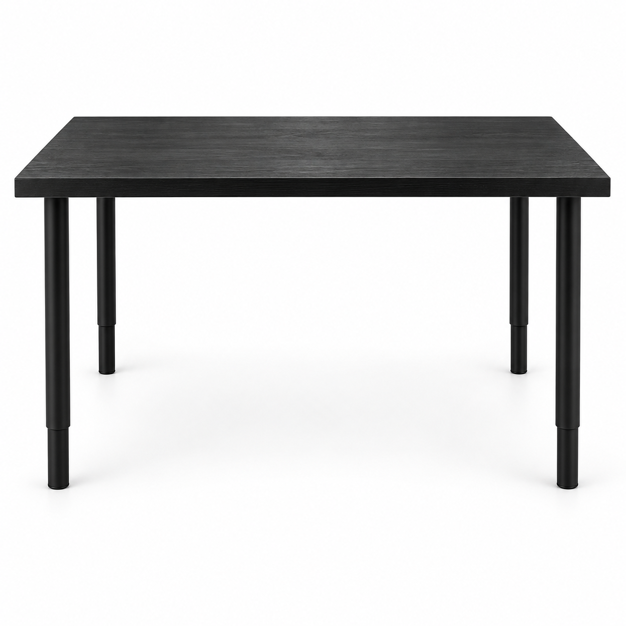 IKEA LAGKAPTEN / OLOV Adjustable Desk – Black-Brown / Black – 120 × 60 cm