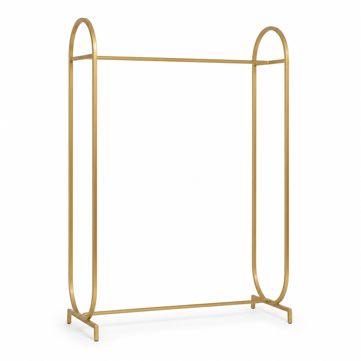 Modern Gold Metal Clothes Hanging Stand | 100x40x200 cm
