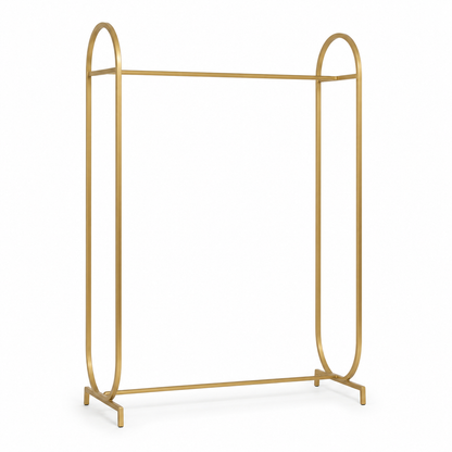 Modern Gold Metal Clothes Hanging Stand | 100x40x200 cm