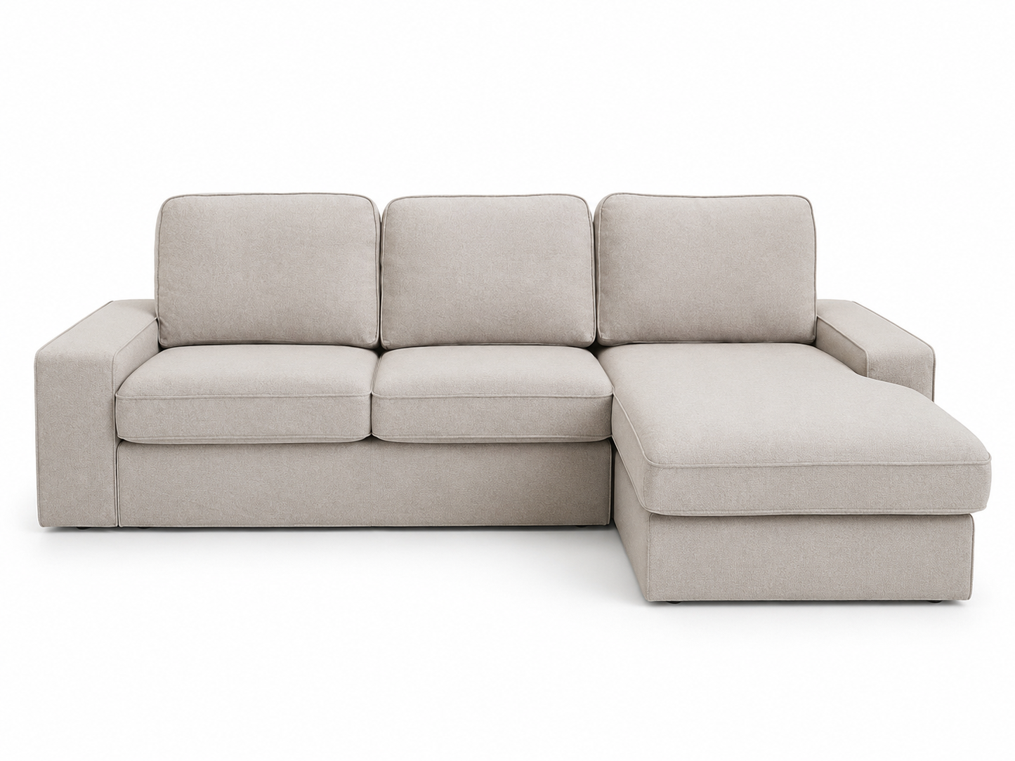IKEA KIVIK 3-Seat Sofa with Chaise Longue | Tresund Light Beige