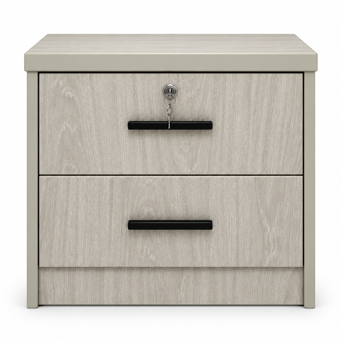 Home Box Liora King Bedroom Set with Mattress & 6-Door Mirrored Wardrobe – 180 × 200 cm – Light Oak
