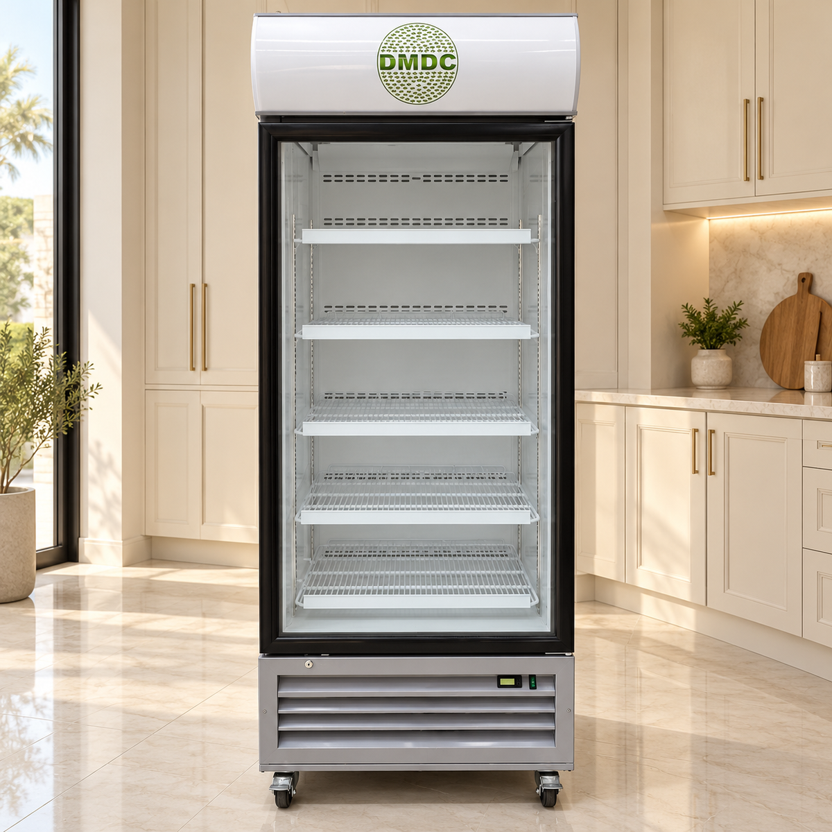 Celsius TSB1CF20 650L Commercial Upright Display Chiller – Single Glass Door – Silver