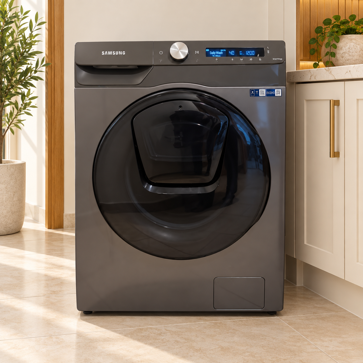 Samsung WD90T554DBN AI Control AddWash Washer Dryer 9/6 kg – Inox