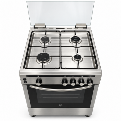 Hoover FGC6060-S1V 4-Burner Full Gas Cooker – 60 × 60 cm Stainless Steel