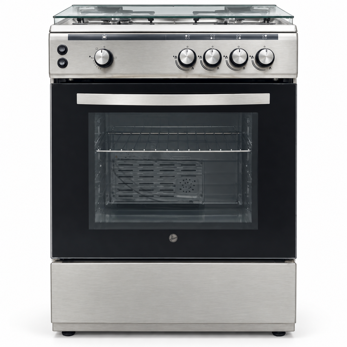 Hoover FGC6060-S1V 4-Burner Full Gas Cooker – 60 × 60 cm Stainless Steel