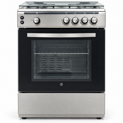 Hoover FGC6060-S1V 4-Burner Full Gas Cooker – 60 × 60 cm Stainless Steel