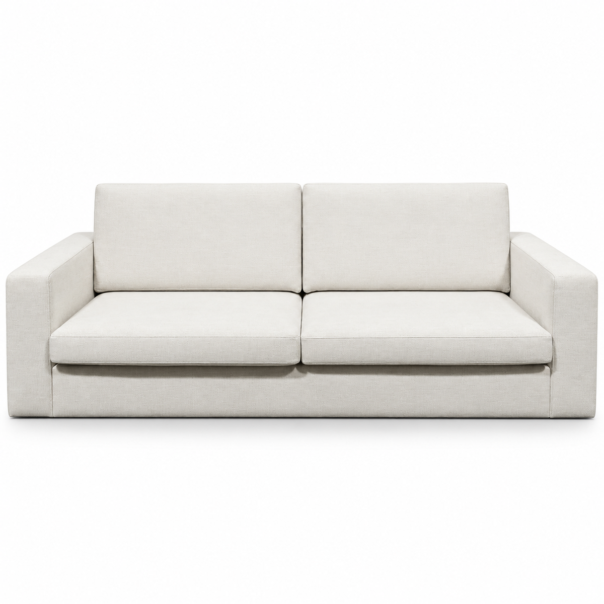 Home Centre 3-Seater Fabric Sofa – Ivory Beige