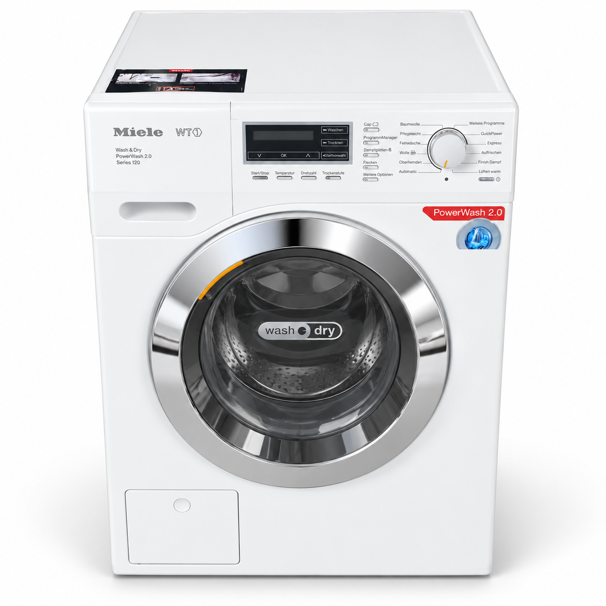 Miele WT1 WTF115 WCS Series 120 Washer Dryer – 7 kg Wash / 4 kg Dry – 1600 RPM – White