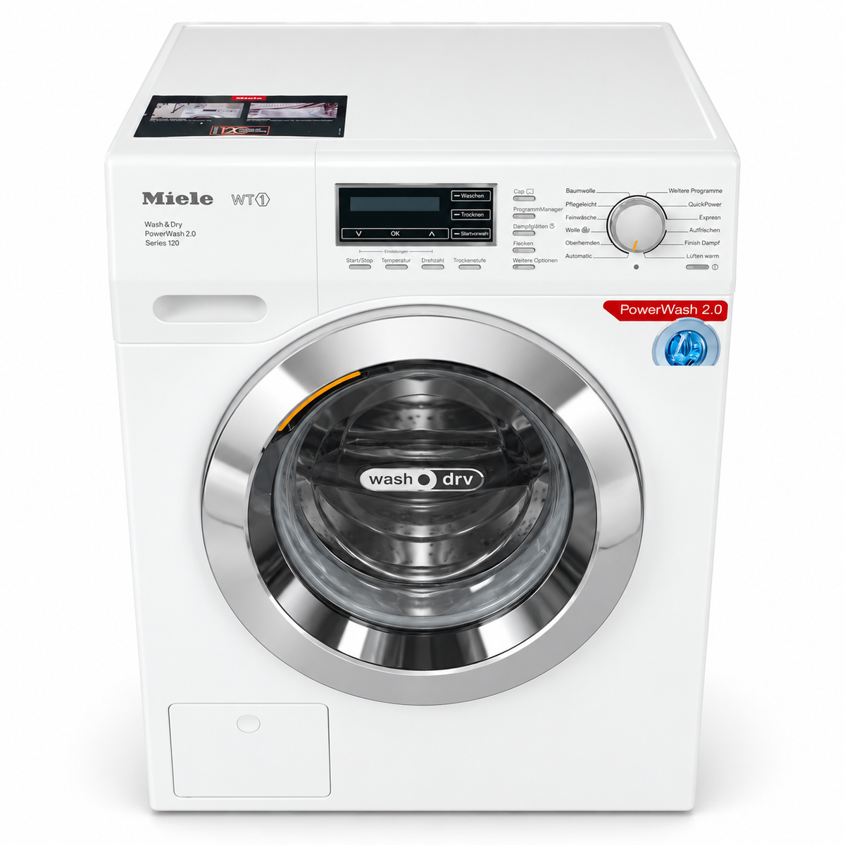 Miele WT1 WTF115 WCS Series 120 Washer Dryer – 7 kg Wash / 4 kg Dry – 1600 RPM – White