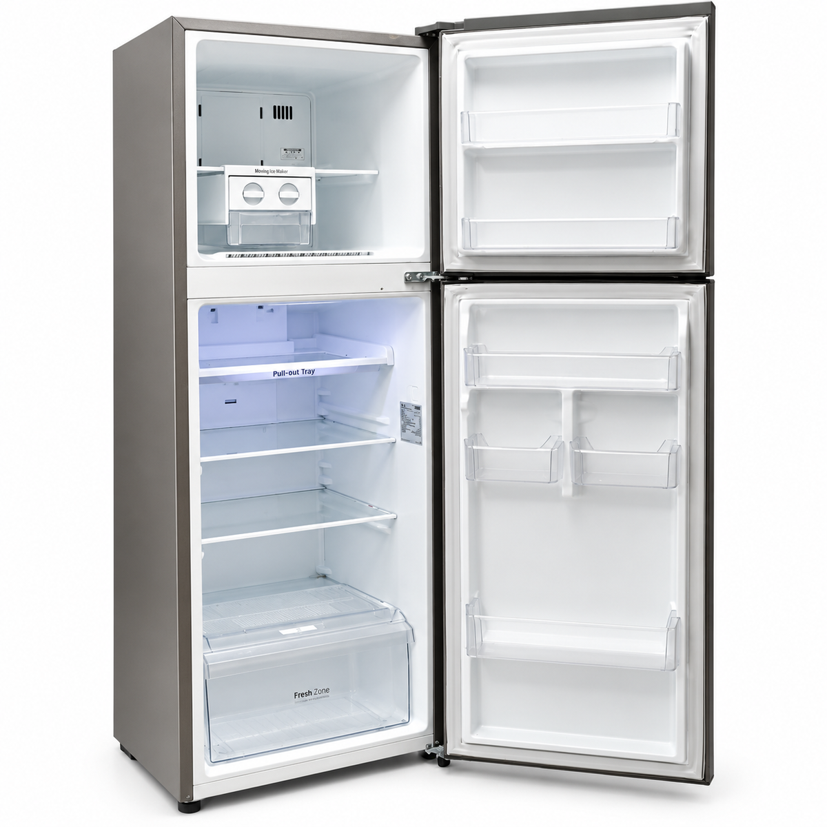 LG 253L Smart Inverter Top Freezer Refrigerator – Platinum Silver – GR-B312SLCL