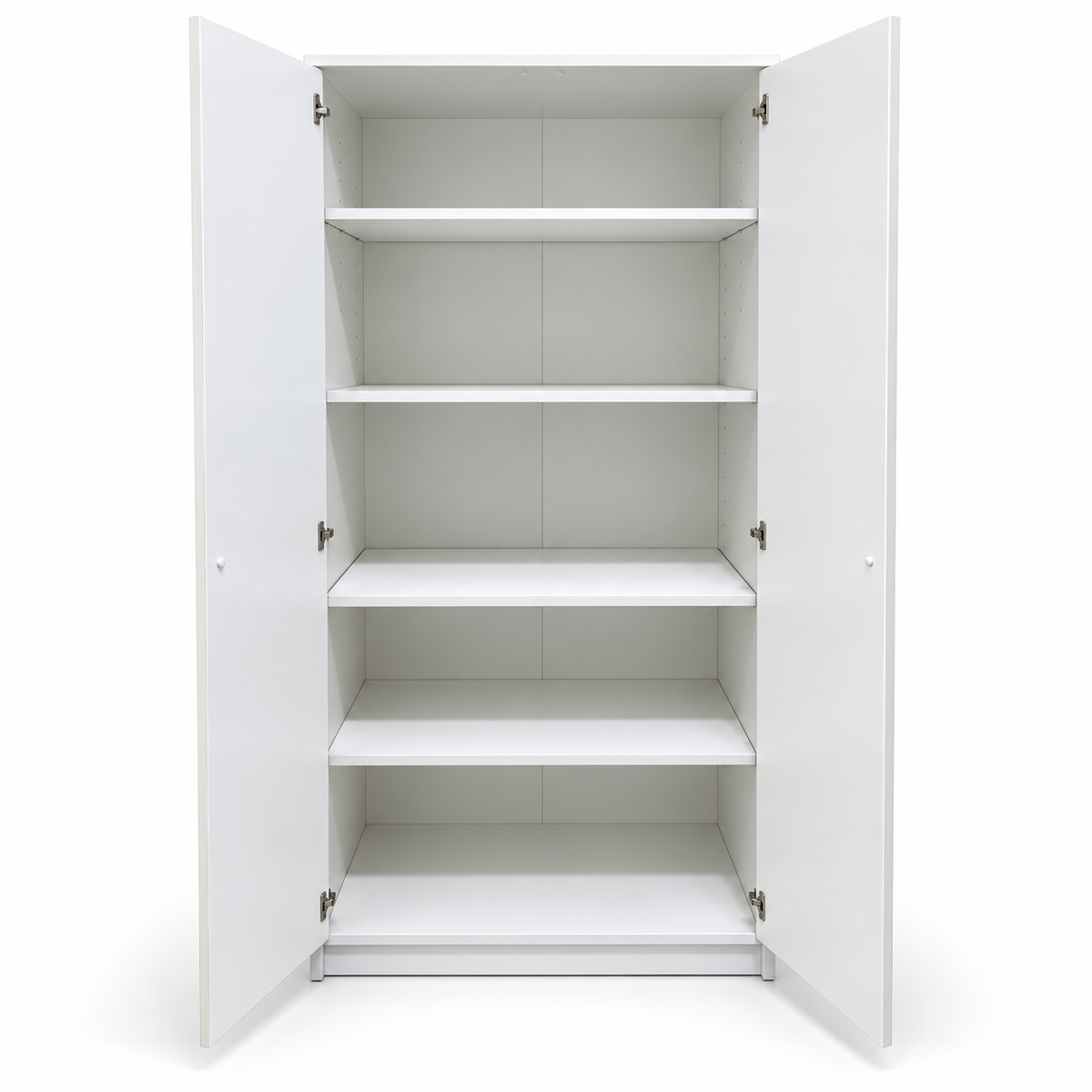 Home Box 2-Door Multipurpose Storage Cabinet with 4 Shelves – White
