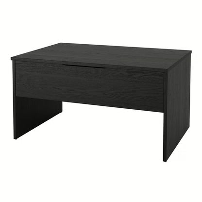 IKEA ÖSTAVALL Adjustable Coffee Table with Hidden Storage – Black – 90 cm