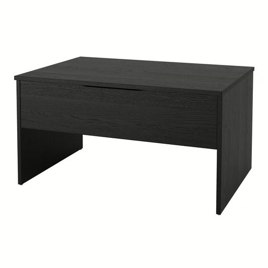 IKEA ÖSTAVALL Adjustable Coffee Table with Hidden Storage – Black – 90 cm