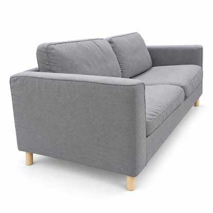 IKEA PÄRUP 3-Seater Fabric Sofa – Grey – 206 × 80 × 86 cm