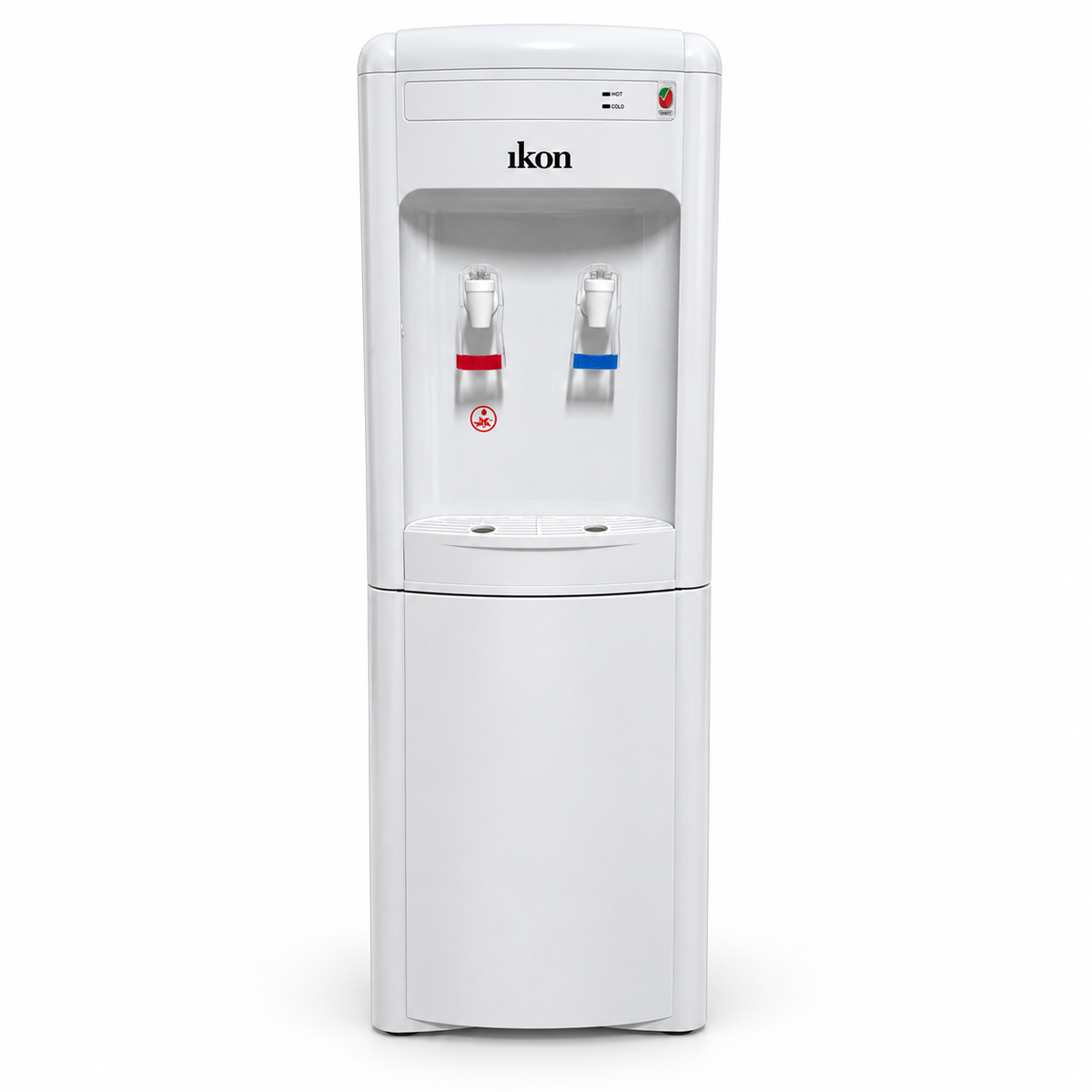 Ikon IK-HD002 Hot & Cold Water Dispenser with Cabinet – White