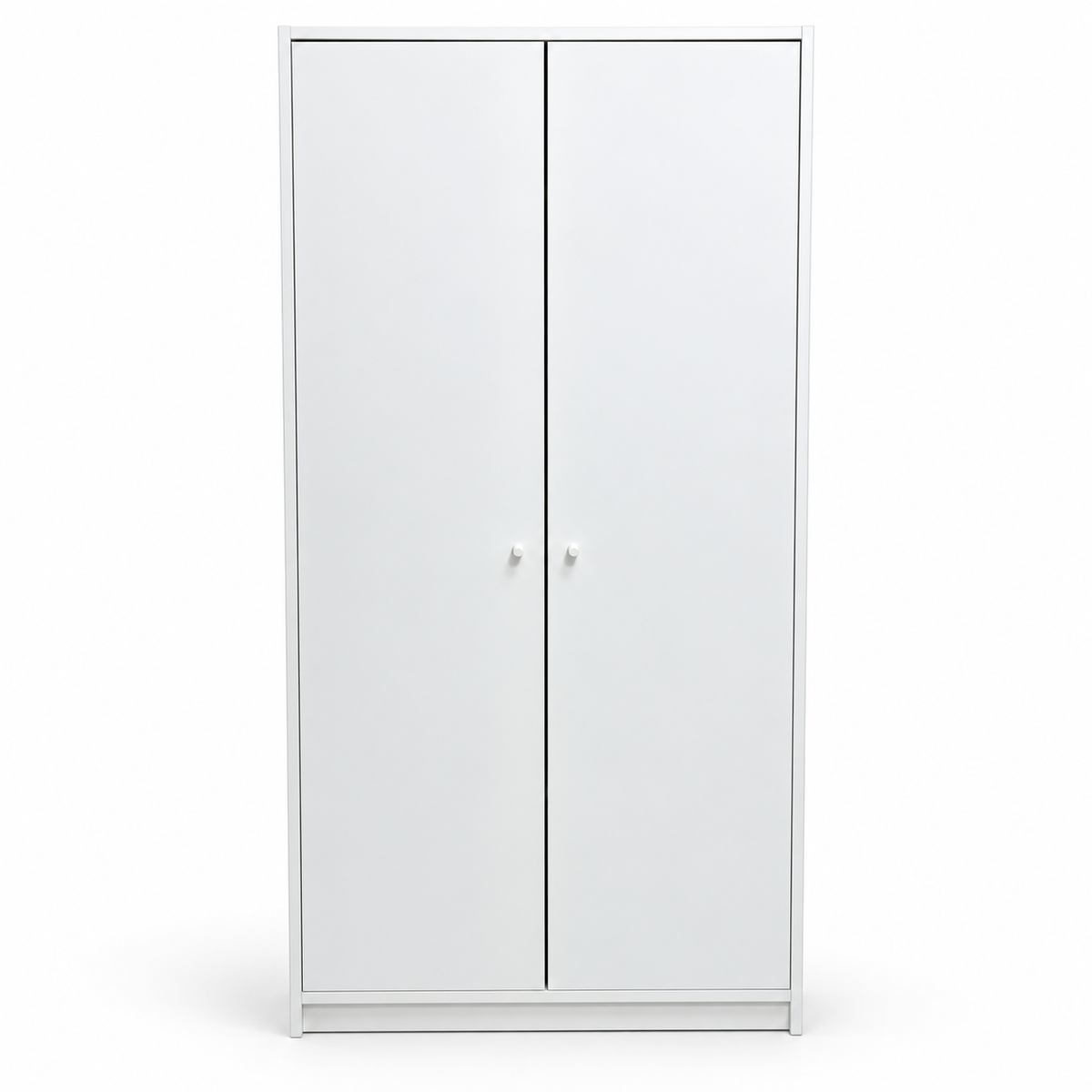 Home Box 2-Door Multipurpose Storage Cabinet with 4 Shelves – White