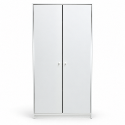Home Box 2-Door Multipurpose Storage Cabinet with 4 Shelves – White