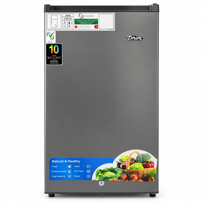 Terim TERR120SS 120L Single Door Refrigerator with Chiller – Dark Grey