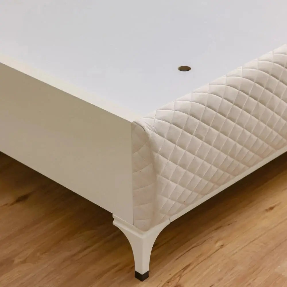 Danube Home Aloha King Bed Set | White/Gold, 180x200 cm, No Mattress