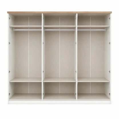 Home Center Prime 5-Piece King Bedroom Set with 6-Door Wardrobe | 180x200 cm - used 8 months