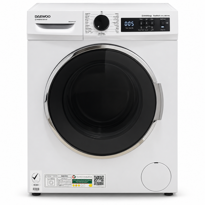 Daewoo DWD-9W1412IT 9KG Front Load Inverter Washing Machine – 1400 RPM – White