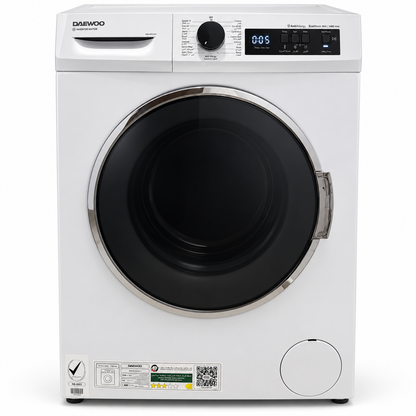 Daewoo DWD-9W1412IT 9KG Front Load Inverter Washing Machine – 1400 RPM – White