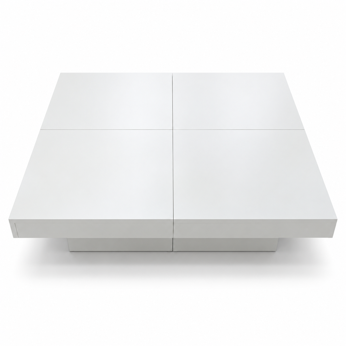 Home Centre 4-Piece Modular Square Coffee Table – White – 90 × 90 × 30 cm