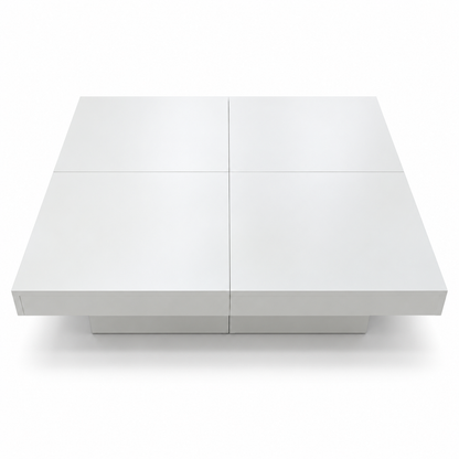 Home Centre 4-Piece Modular Square Coffee Table – White – 90 × 90 × 30 cm