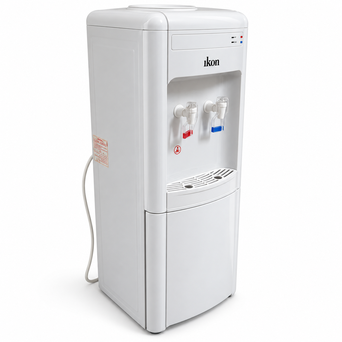 Ikon IK-HD002 Hot & Cold Water Dispenser with Cabinet – White