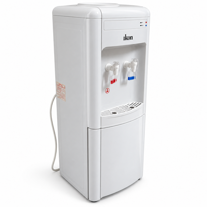 Ikon IK-HD002 Hot & Cold Water Dispenser with Cabinet – White