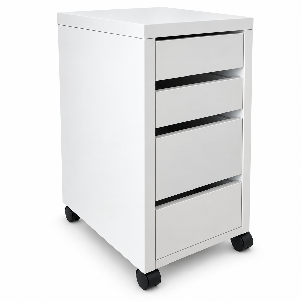 IKEA MICKE 4-Drawer Unit on Castors – 35 × 50 × 75 cm – White
