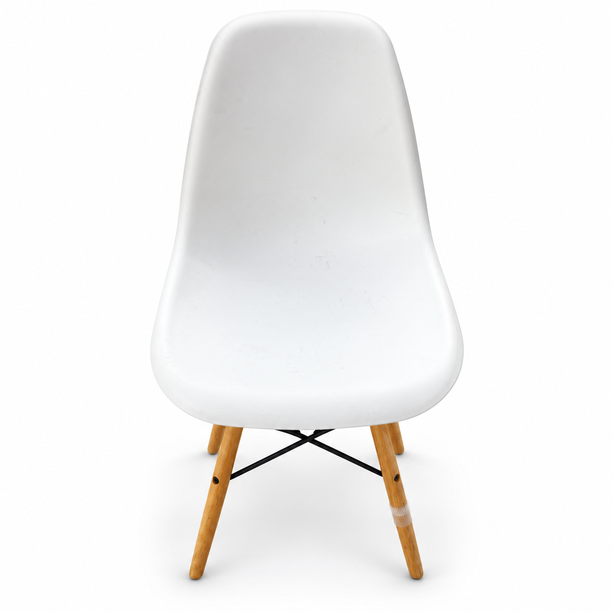 Mahmayi Ultimate Eames Style DSW Dining Chair – White & Natural Wood