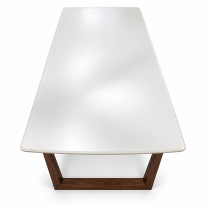 Home Centre Hadley 6-Seater Dining Table – 180 × 90 cm – White & Walnut