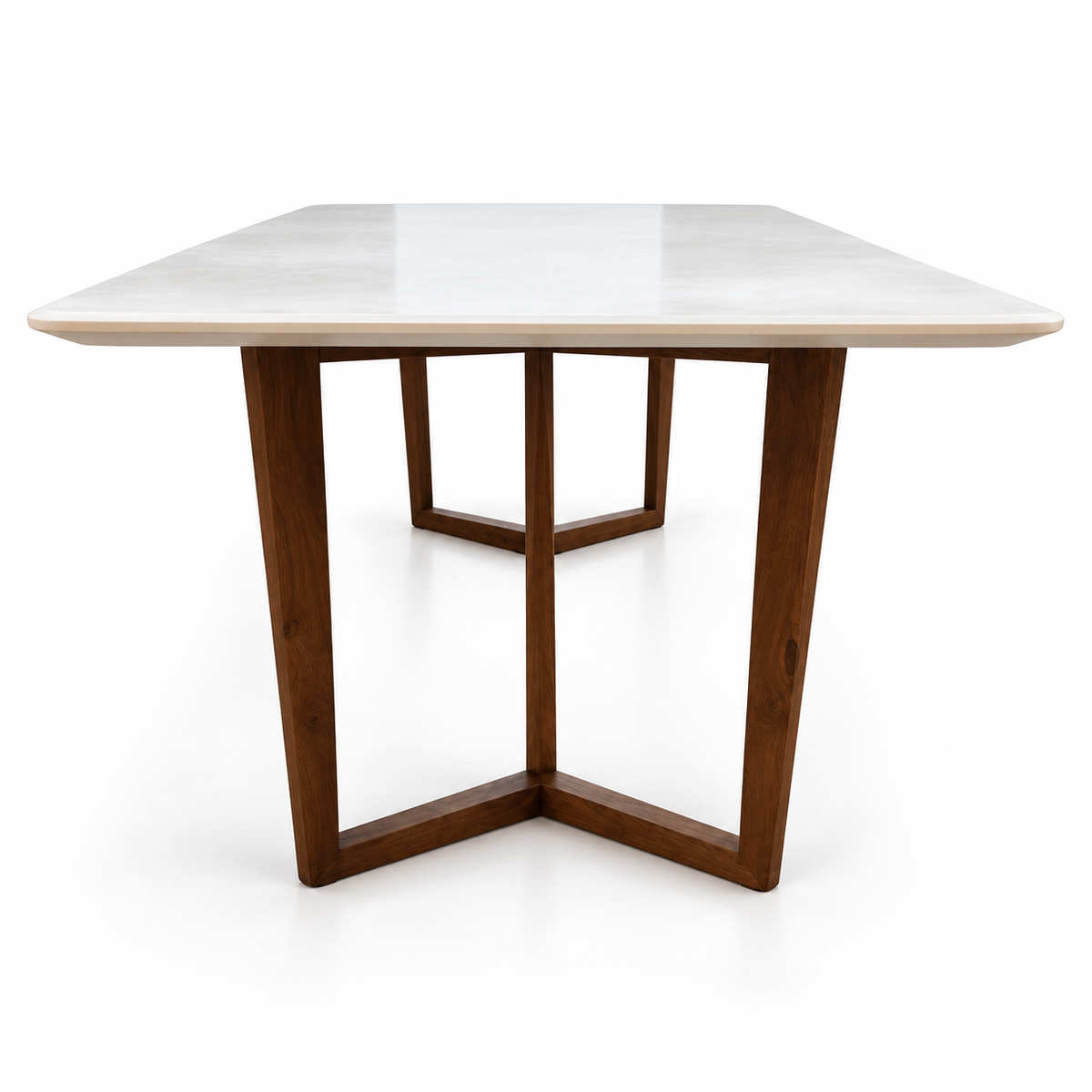 Home Centre Hadley 6-Seater Dining Table – 180 × 90 cm – White & Walnut