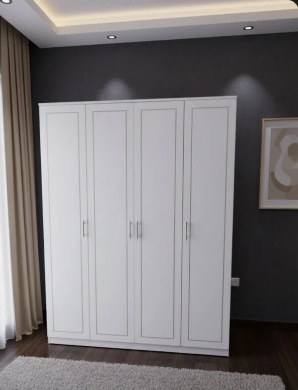 AFT Pentair Series King Bedroom Set | Premium White & Brand New - althahanifurniture