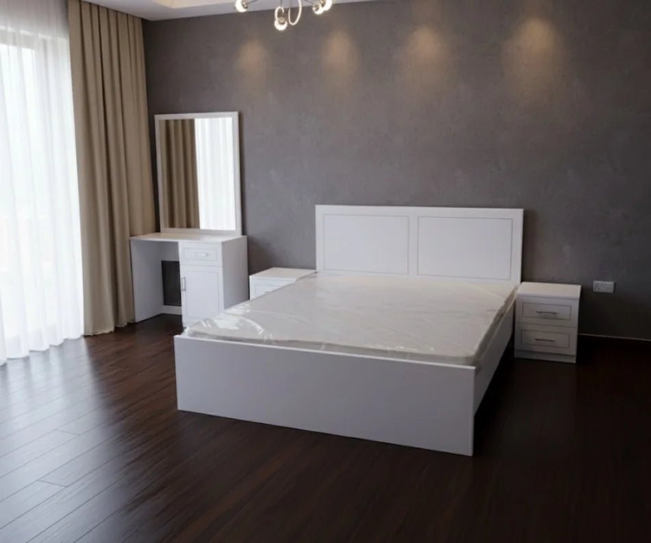 AFT Pentair Series King Bedroom Set | Premium White & Brand New - althahanifurniture