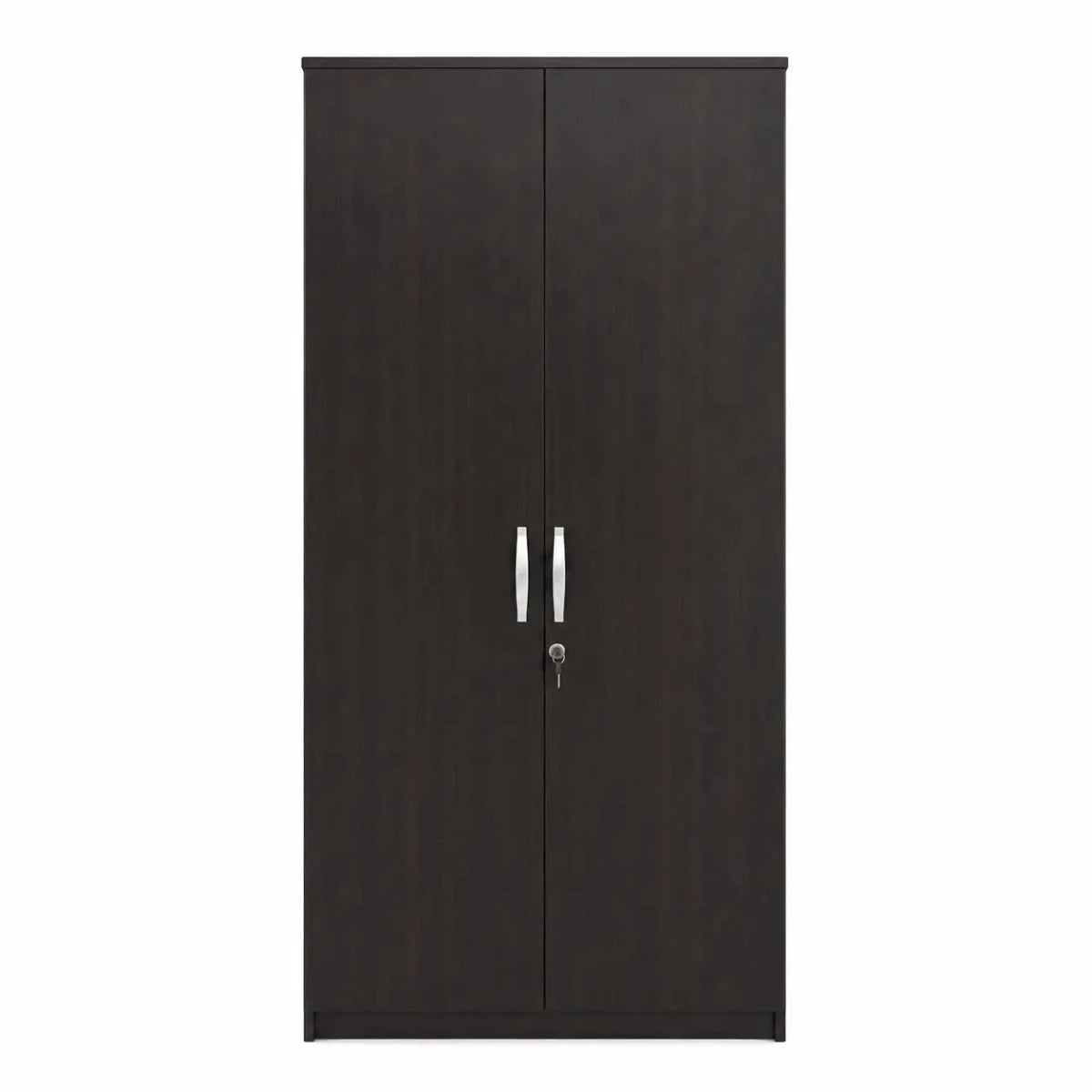 AFT Simplicity 2-Door Wooden Wardrobe | Black - used 7 months - Al Thahani Furniture