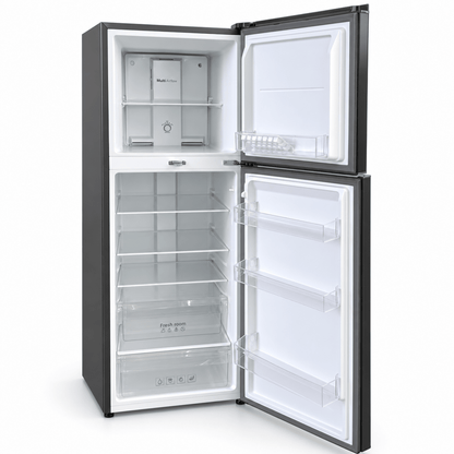 Aftron AFR320SF 280L Double Door No-Frost Refrigerator – Black - Al Thahani Furniture
