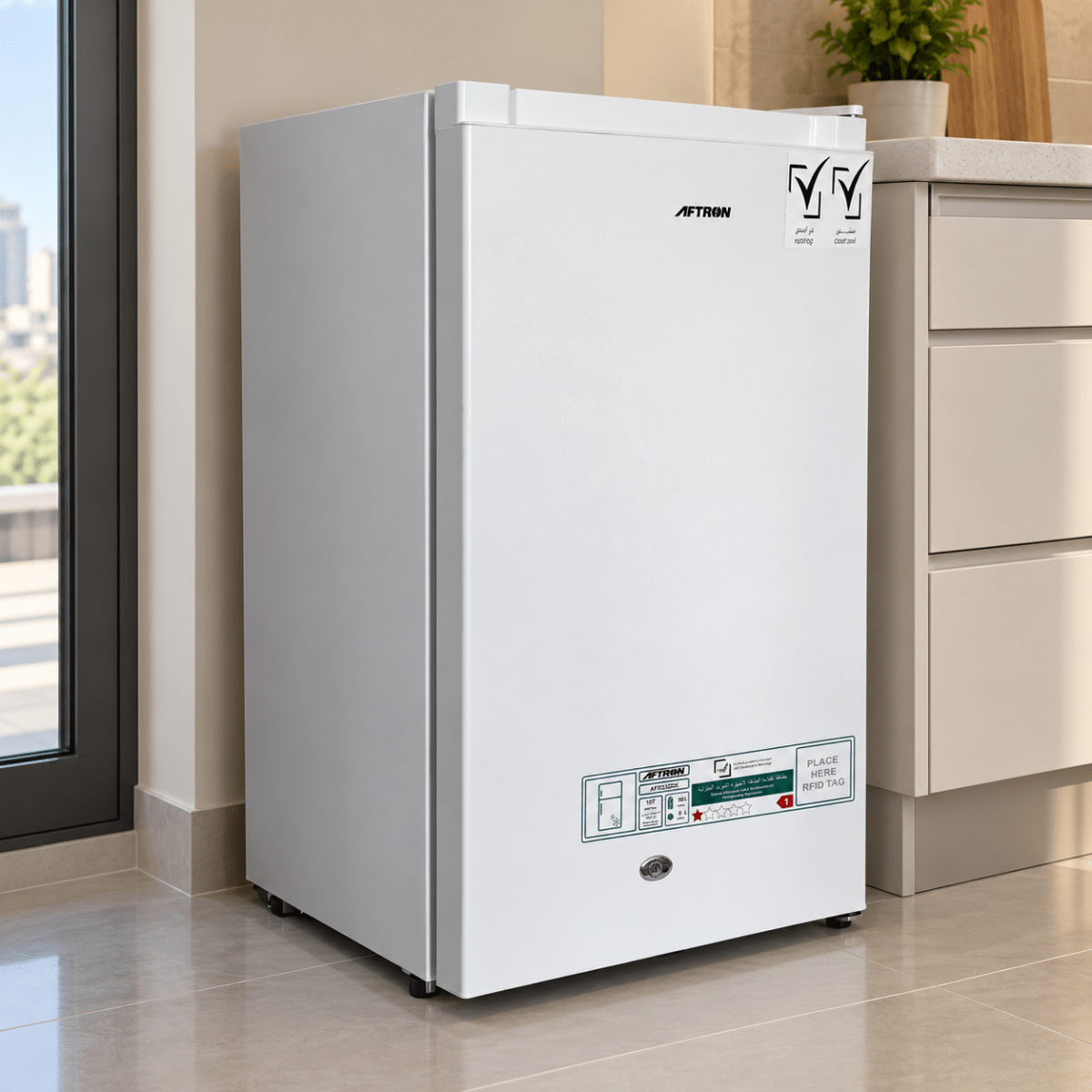 AFTRON AFR535HK 90 L Single-Door Refrigerator – White - Al Thahani Furniture