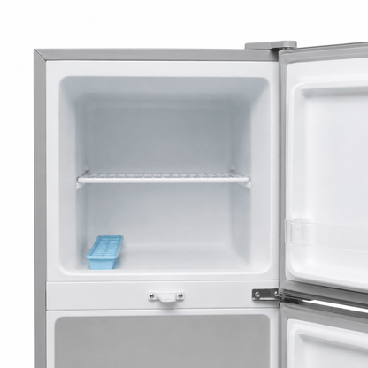 Aftron AFR70SH 168L Double-Door Refrigerator – Silver - Al Thahani Furniture