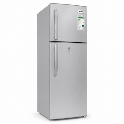 Aftron AFR70SH 168L Double-Door Refrigerator – Silver - Al Thahani Furniture