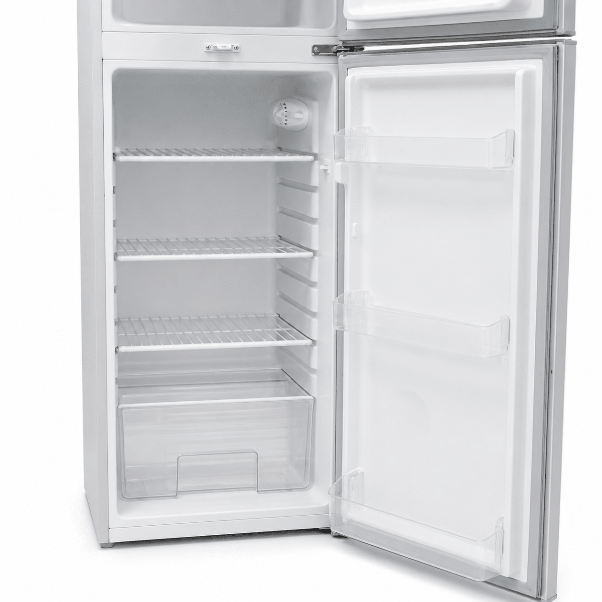Aftron AFR70SH 168L Double-Door Refrigerator – Silver - Al Thahani Furniture
