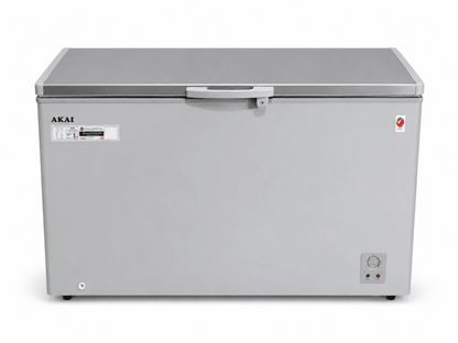 AKAI CFMA-ESS34R6WB Chest Freezer | 420L Net, 766.5L Gross, Silver - Al Thahani Furniture