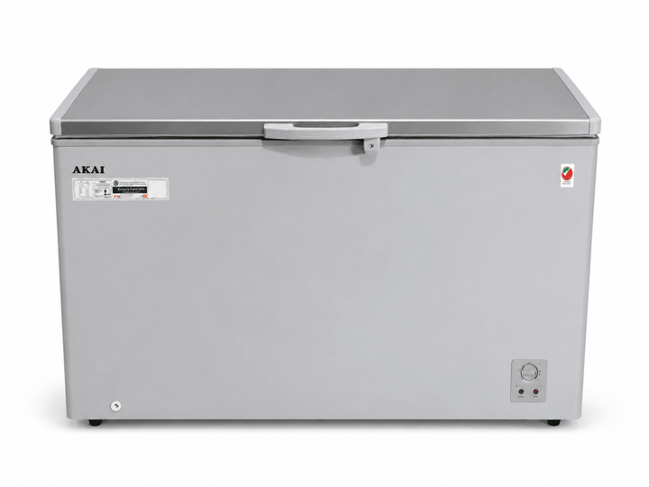 AKAI CFMA-ESS34R6WB Chest Freezer | 420L Net, 766.5L Gross, Silver - used 6 months