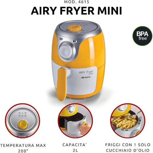 Ariete Airy Fryer Mini | Compact & Oil - Free Frying Made Easy - althahanifurniture