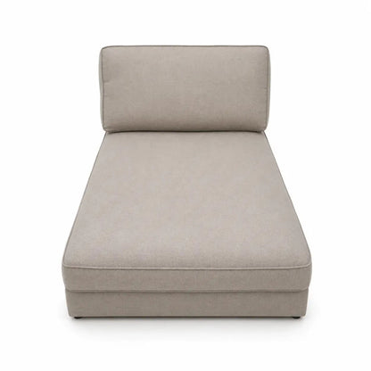 Armless Chaise Lounge Module | Modular Sofa Component, Low-Profile Daybed - used 7 months - Al Thahani Furniture