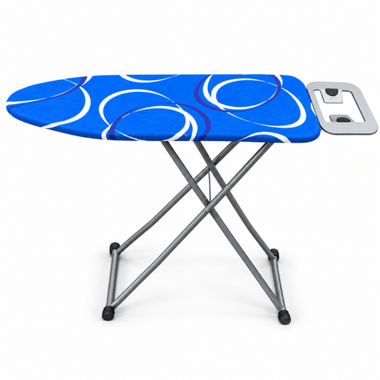 Azure Loop Foldable Ironing Board with Iron Rest – Blue - Al Thahani Furniture