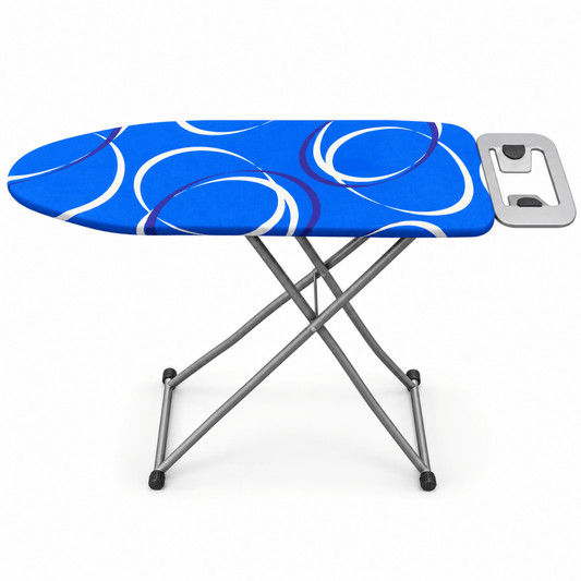 Azure Loop Foldable Ironing Board with Iron Rest – Blue - Al Thahani Furniture